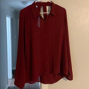 Beautiful wine blouse